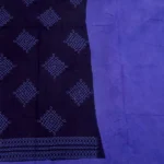 Sungudi Cotton in Navy Blue and Dark Blue