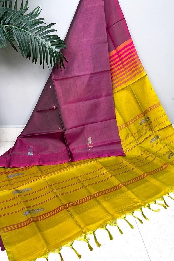 Bananapith saree dk maroon-main
