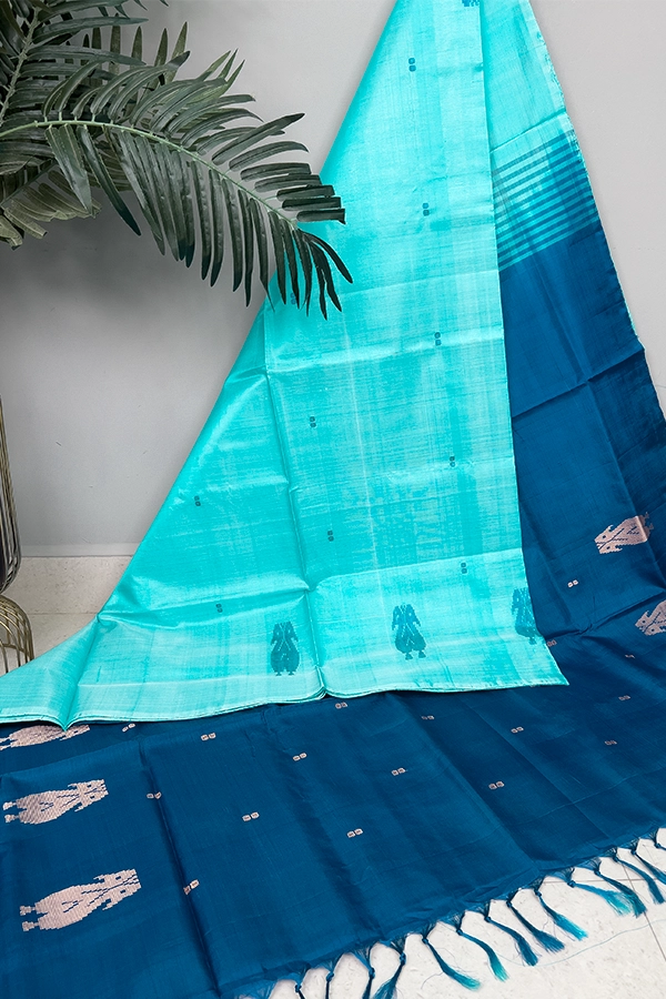 Bananapith saree -Sky Blue main