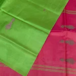 Bananapith saree Green-pallu