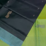 Bananapith saree bottle green-pallu