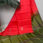 Bananapith saree Red - pallu