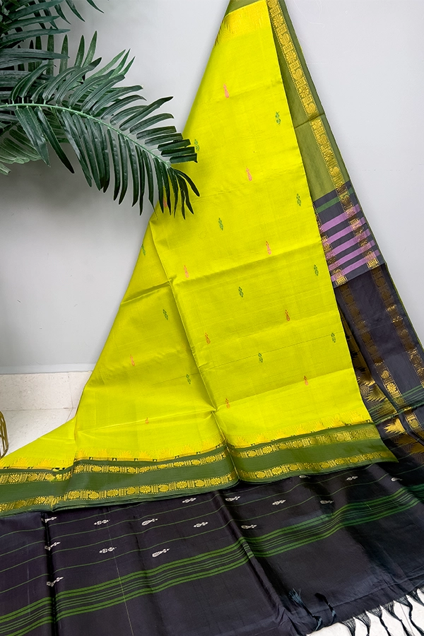 Bananapith saree Green-main